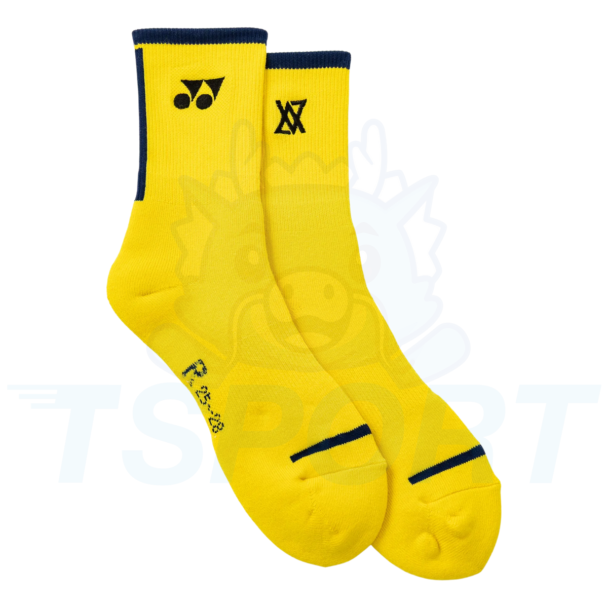 Yonex x Viktor Axelsen Men Sport Crew Socks 19248 - Laser Yellow