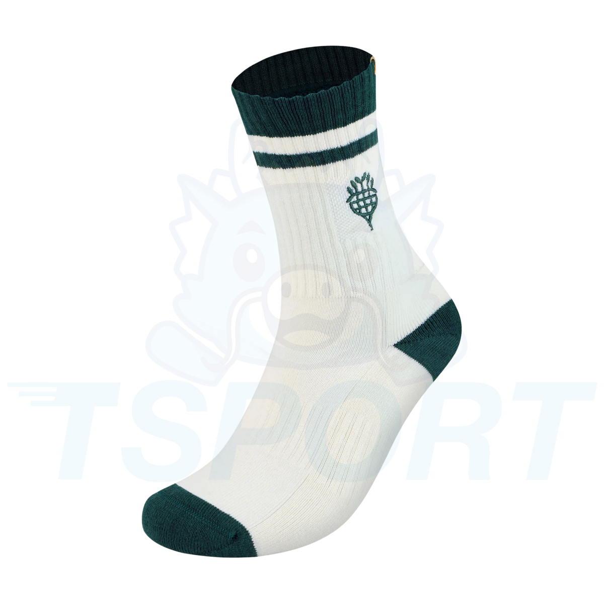 Yonex Nature Series Unisex Sport Crew Socks 19273EX - White Green