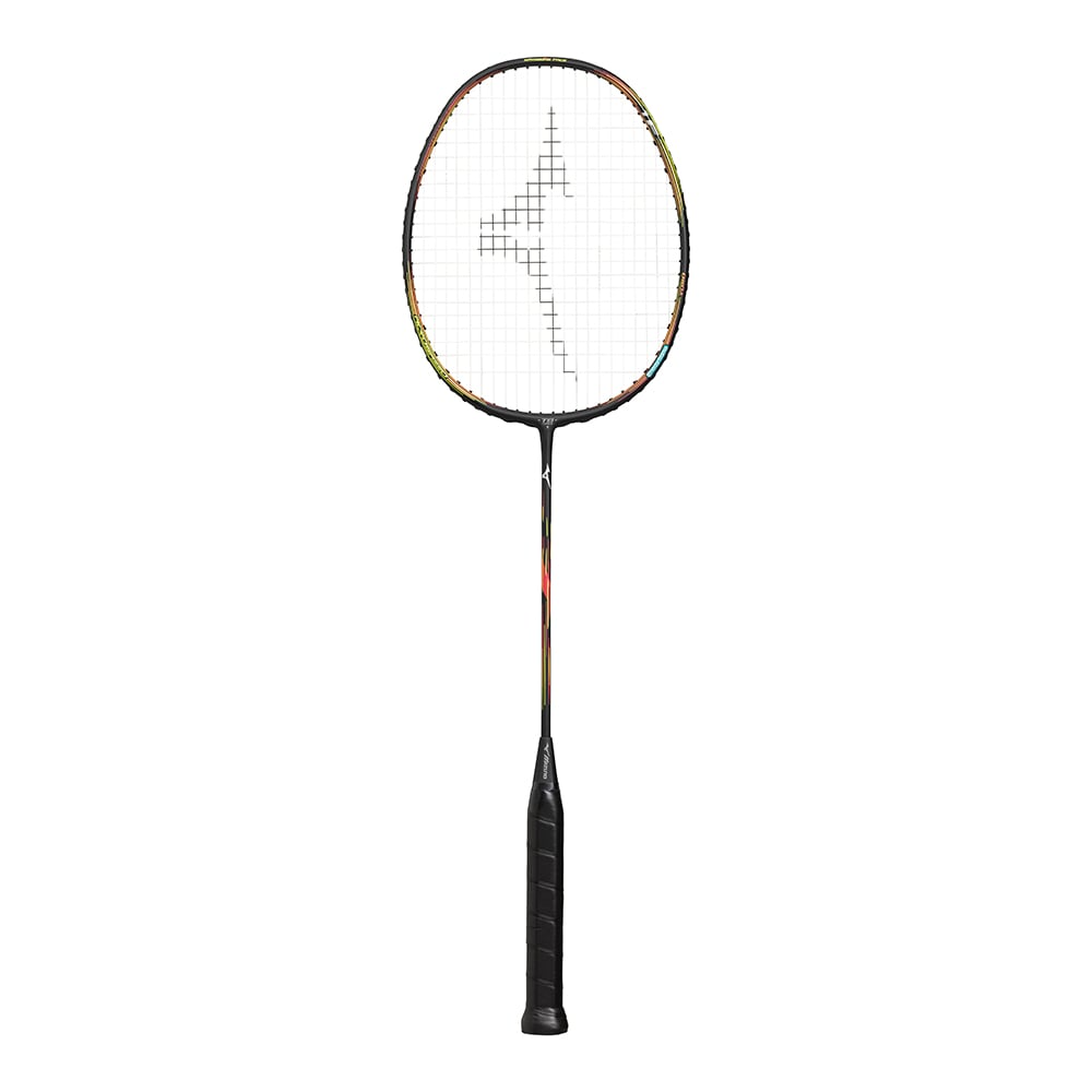 Mizuno Acrospeed 1 Focus Badminton Racket - Gunmetal / Gradient Scarlet-Orange