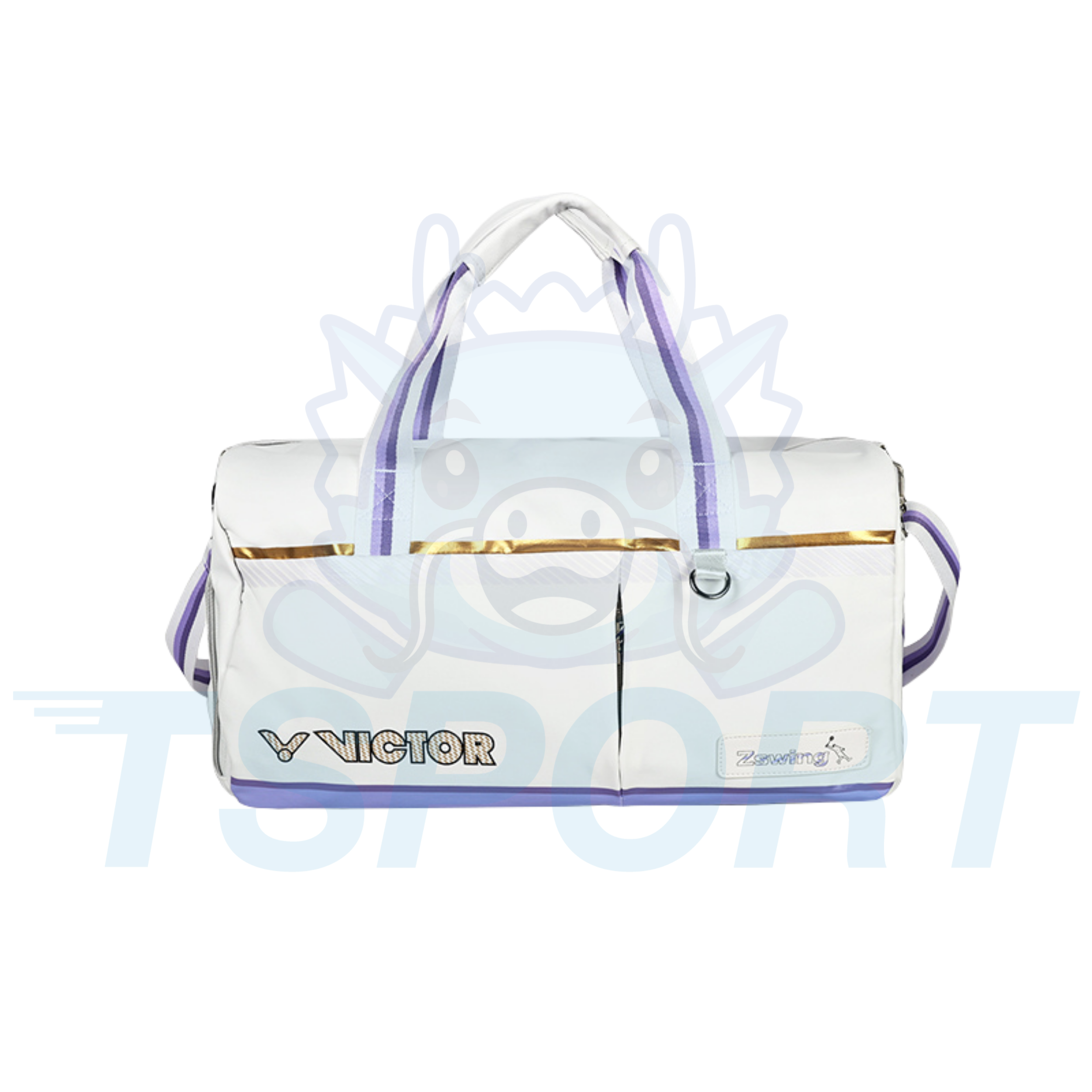Victor x Zheng Si Wei Collection 2.0 Travel Badminton Bag BG5580ZSW - White / Pastel Lilac