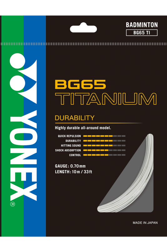 Yonex BG-65 TI Badminton String (ABG65TI)