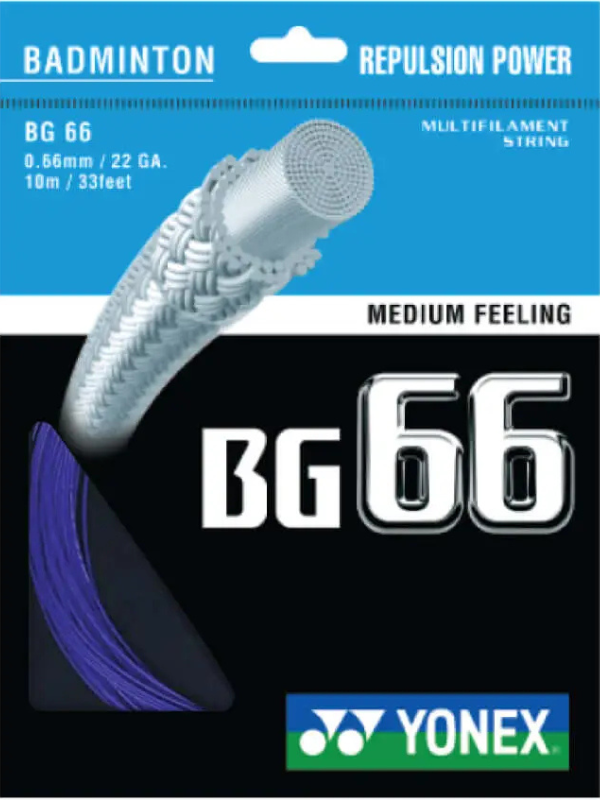 Yonex BG66 Badminton String - 10m Pack