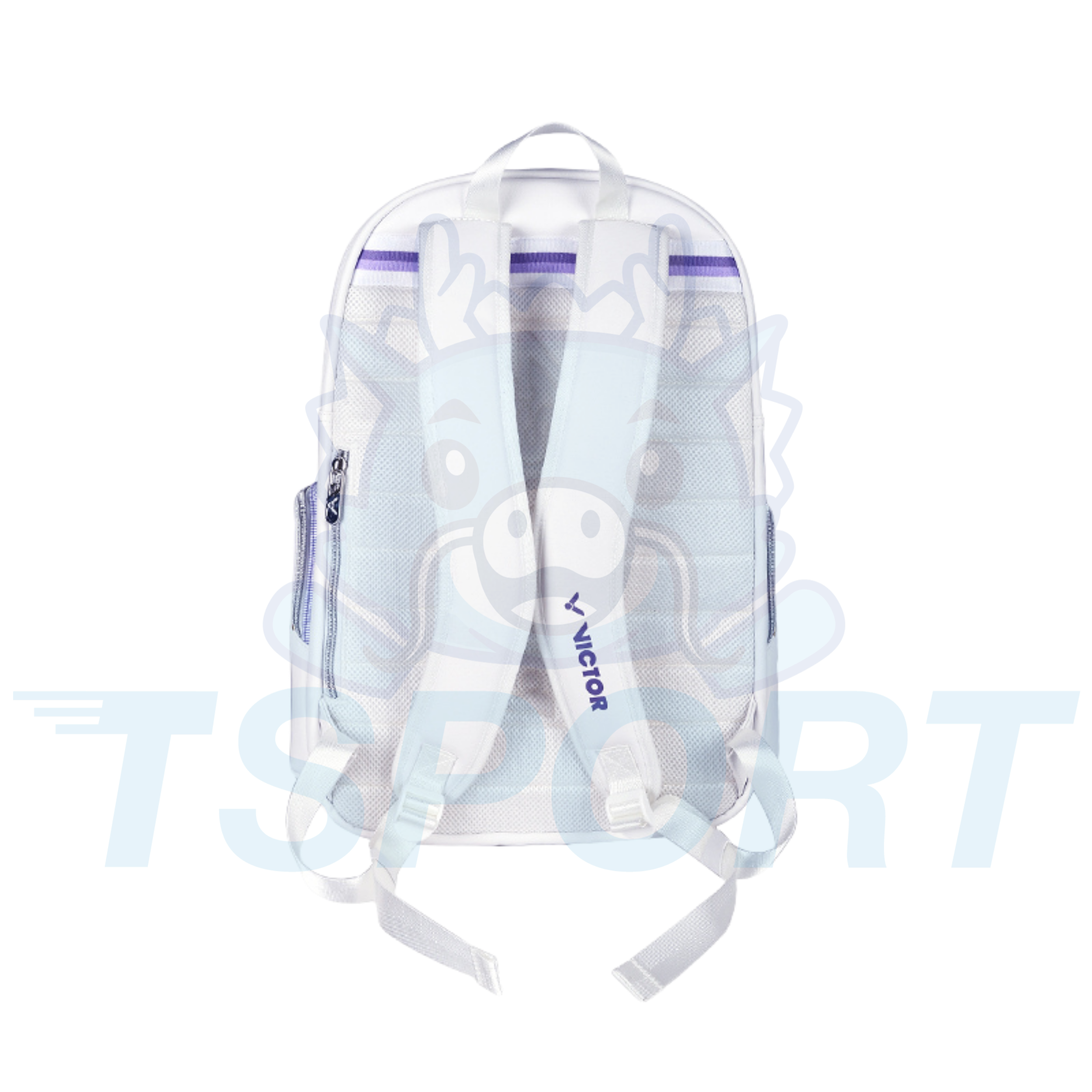Victor x Zheng Si Wei Collection 2.0 Badminton Backpack BR5080ZSW - White / Pastel Lilac