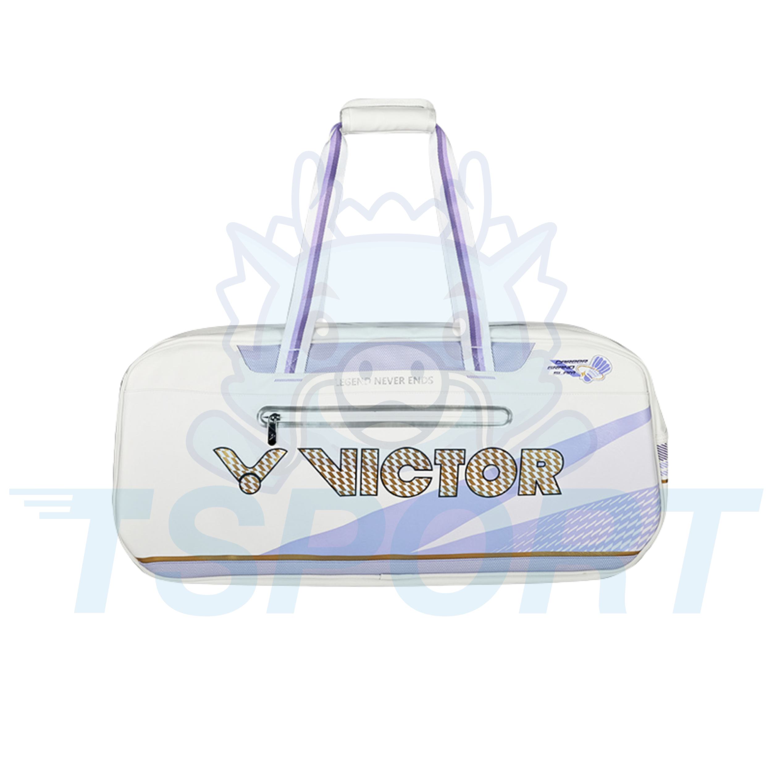 Victor x Zheng Si Wei Collection 2.0 Rectangular Badminton Bags BR5680ZSW - White / Pastel Lilac