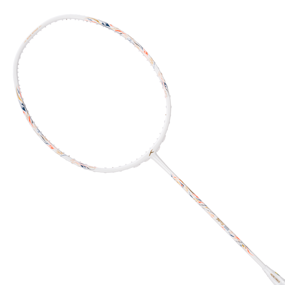 Hundred Battle 900 (4U) Badminton Racket - White