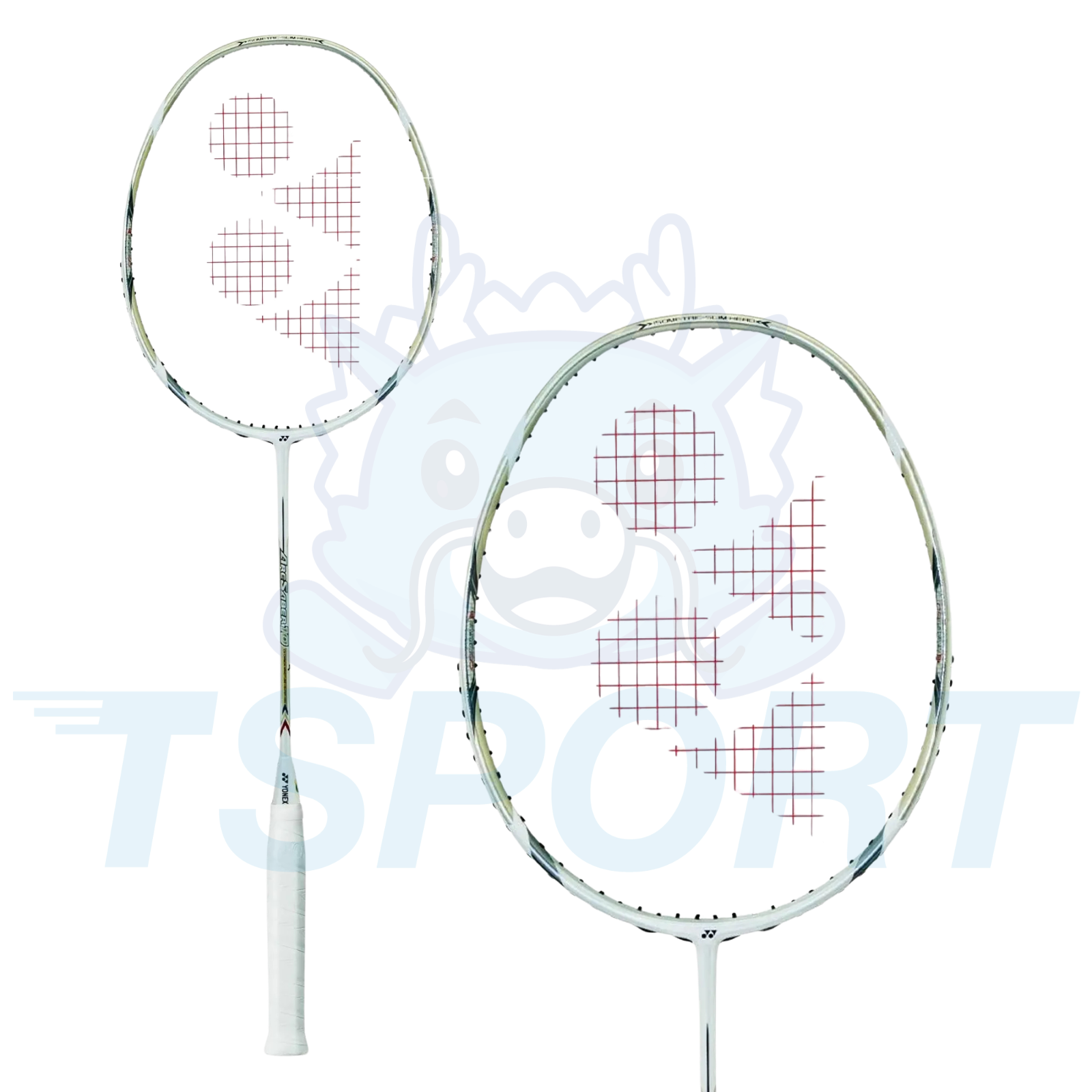 [Collect] Yonex Arcsaber 10 Badminton Racket - Pearl White