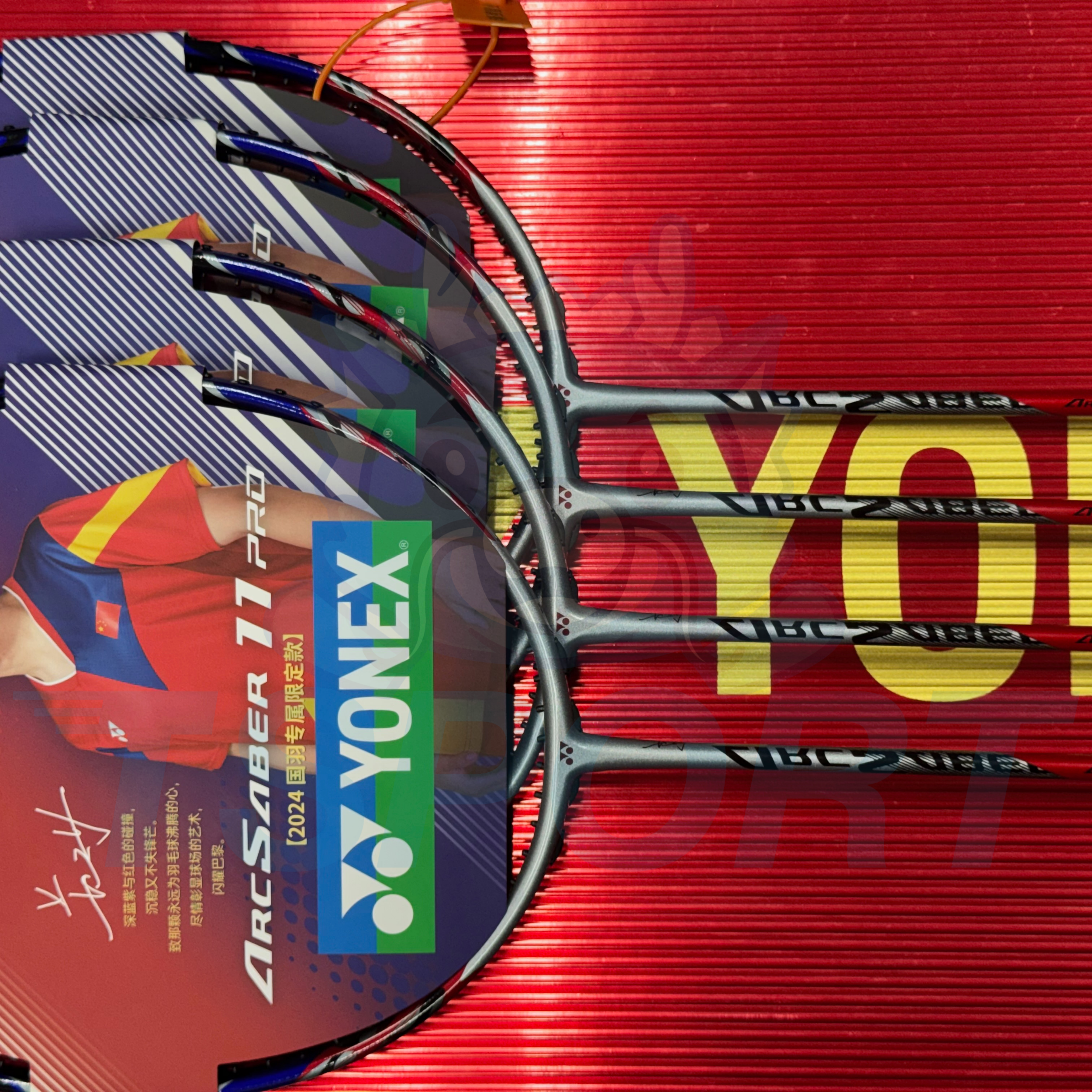 [Collect] Yonex x Zheng Si Wei Arcsaber 11 Pro Limited Badminton Racket - Navy / Red