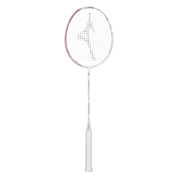 Mizuno Fioria Lite Badminton Racket - Pearl White/Glory Coral
