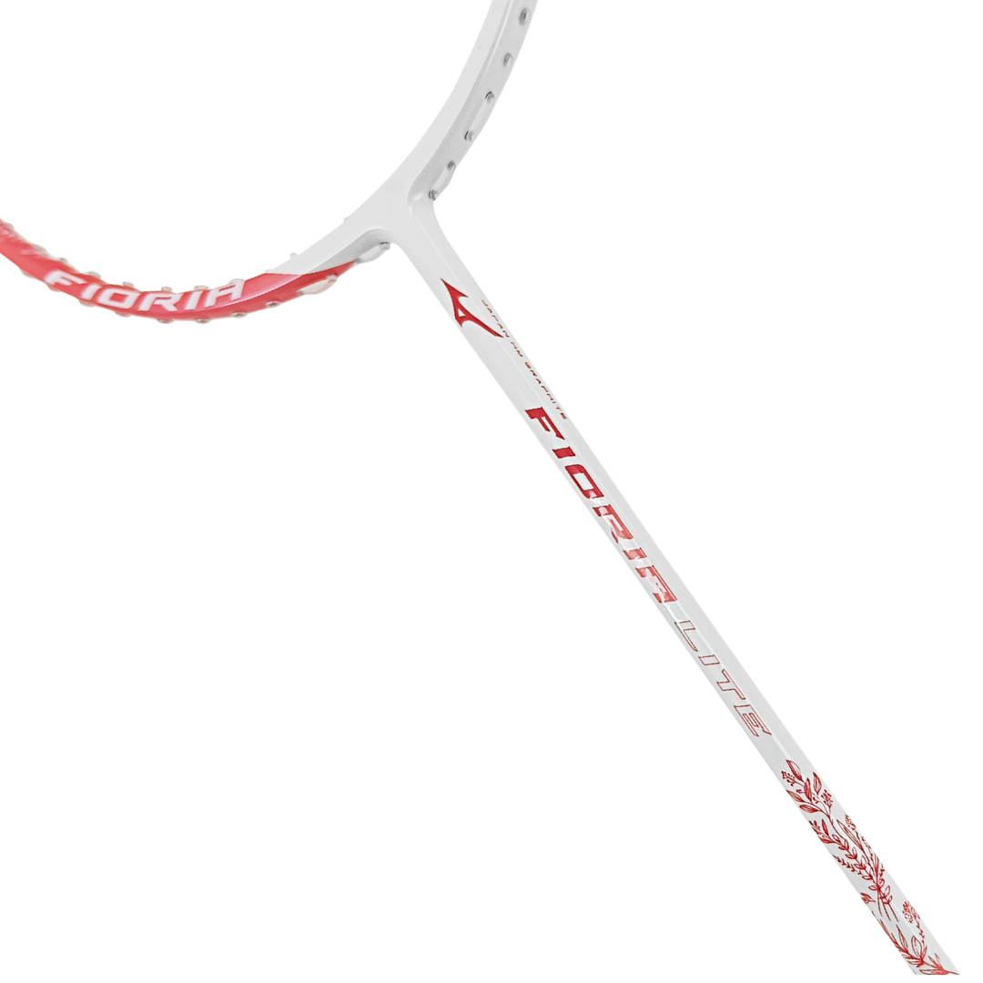Mizuno Fioria Lite Badminton Racket - Pearl White/Glory Coral