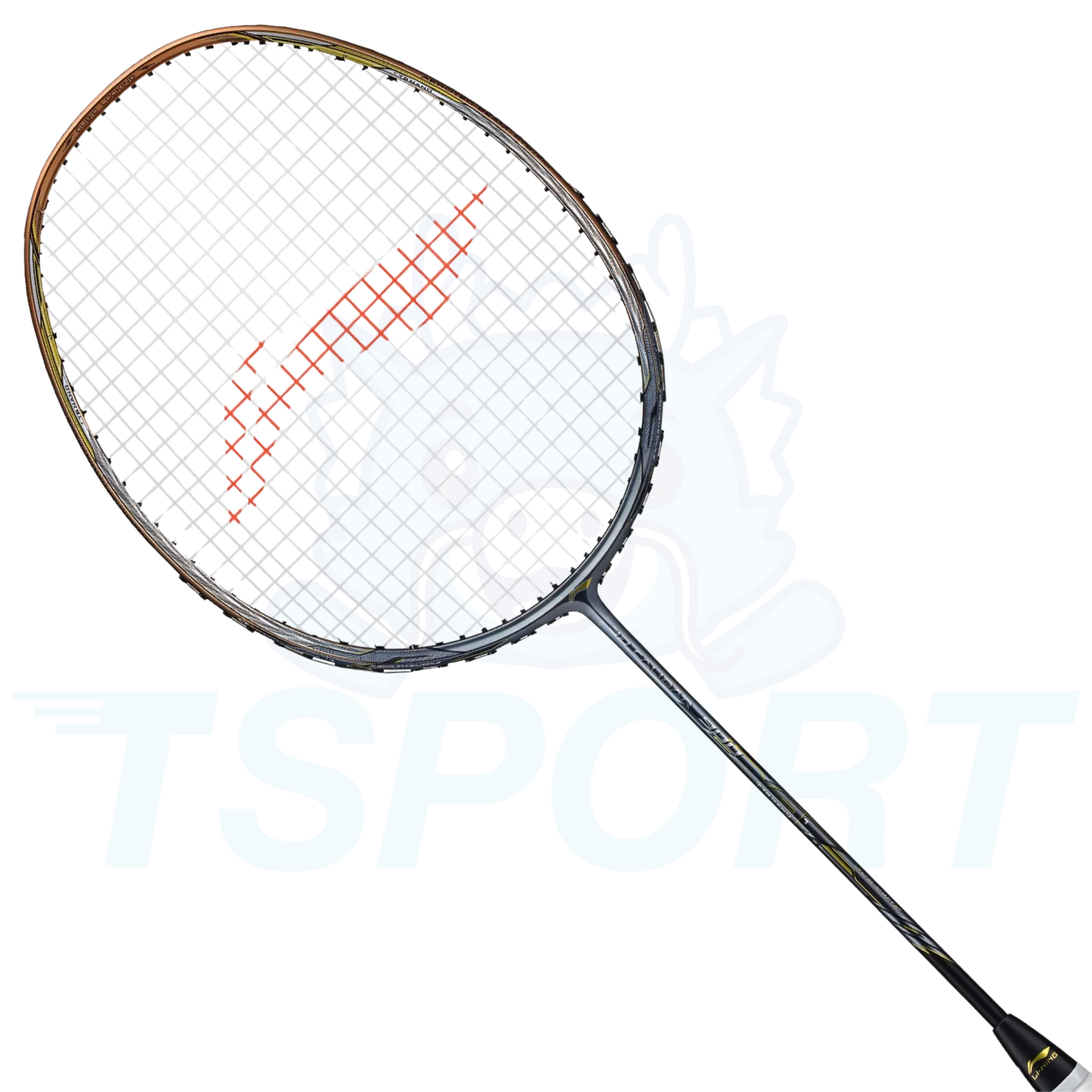 Li-Ning 3D Calibar 900 Badminton Racket - Gold / Grey