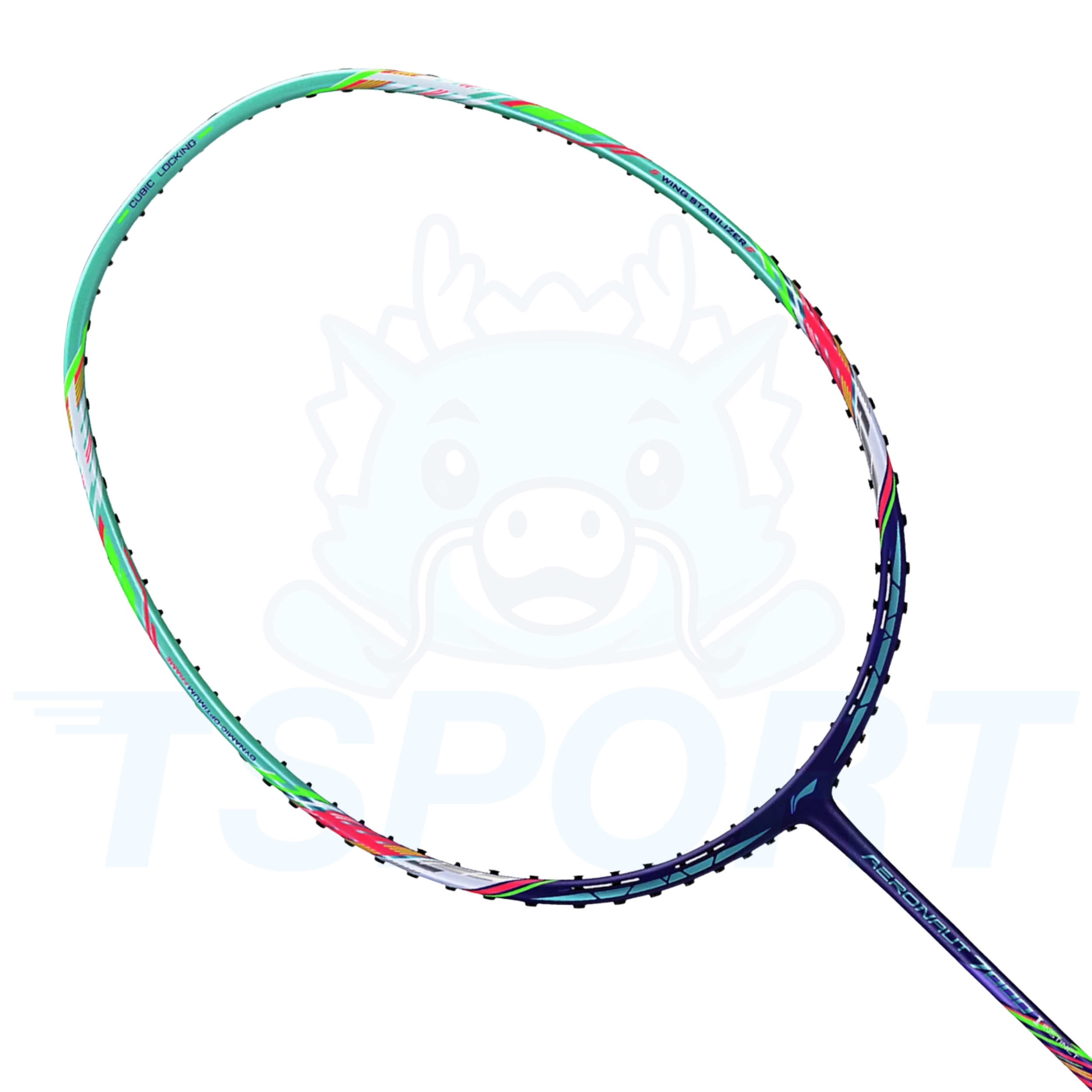 Li-Ning Aeronaut 7000 Instinct Badminton Racket - Purple / Green