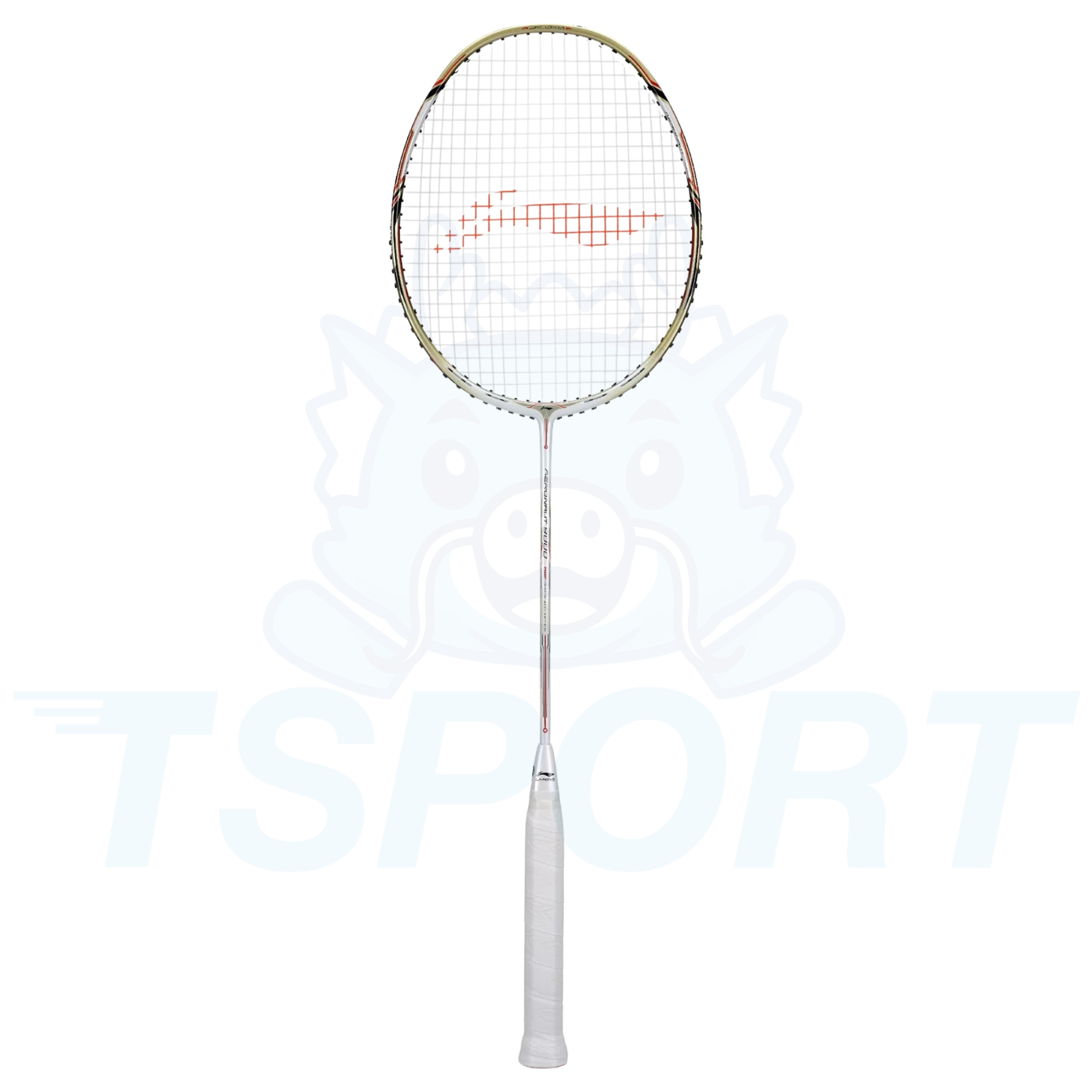 Li-Ning Aeronaut 9000 Badminton Racket - White / Gold