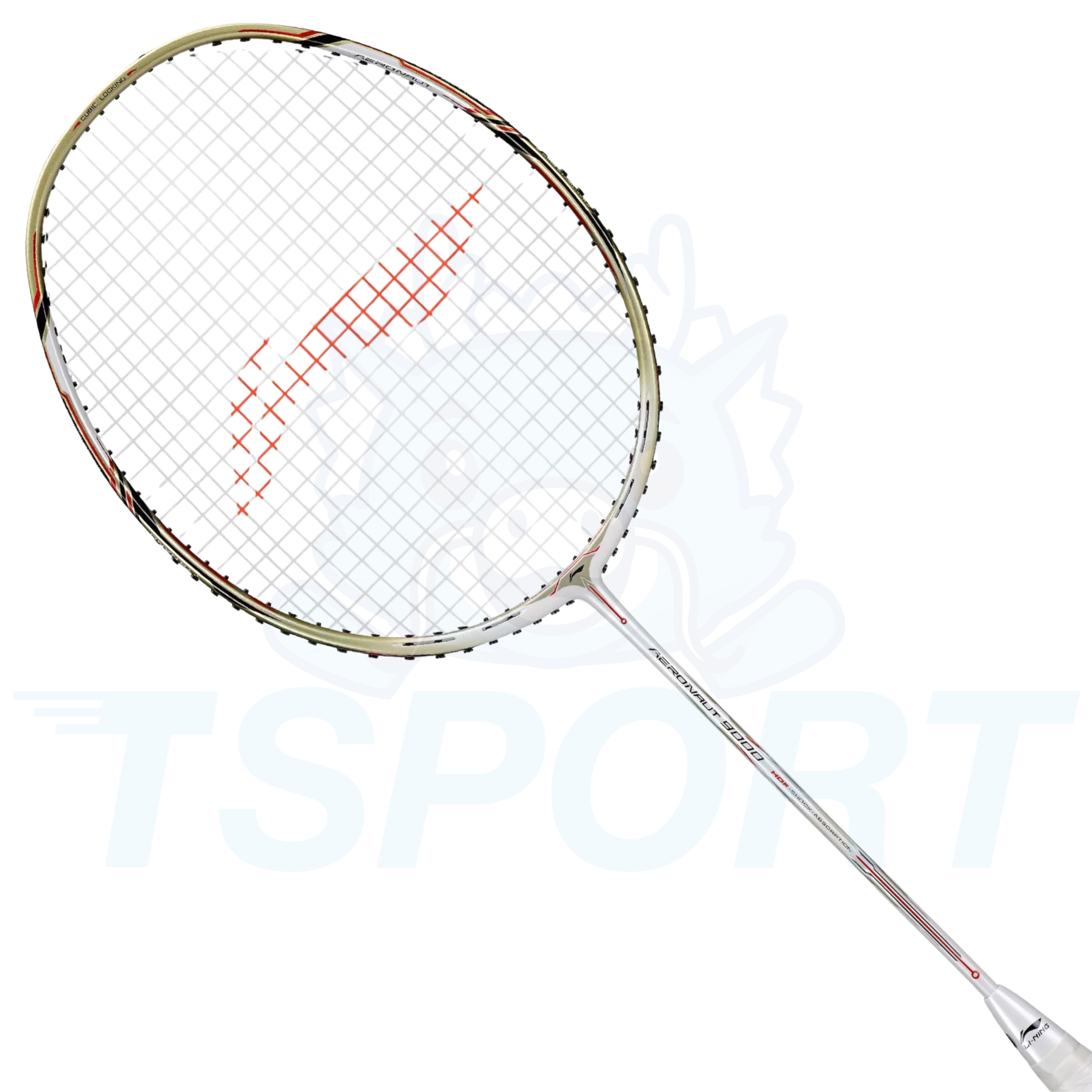 Li-Ning Aeronaut 9000 Badminton Racket - White / Gold