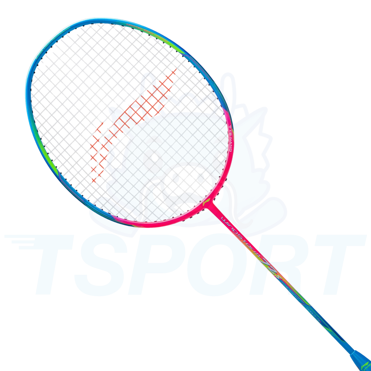 Li-Ning Windstorm 72S Badminton Racket - Pink / Blue