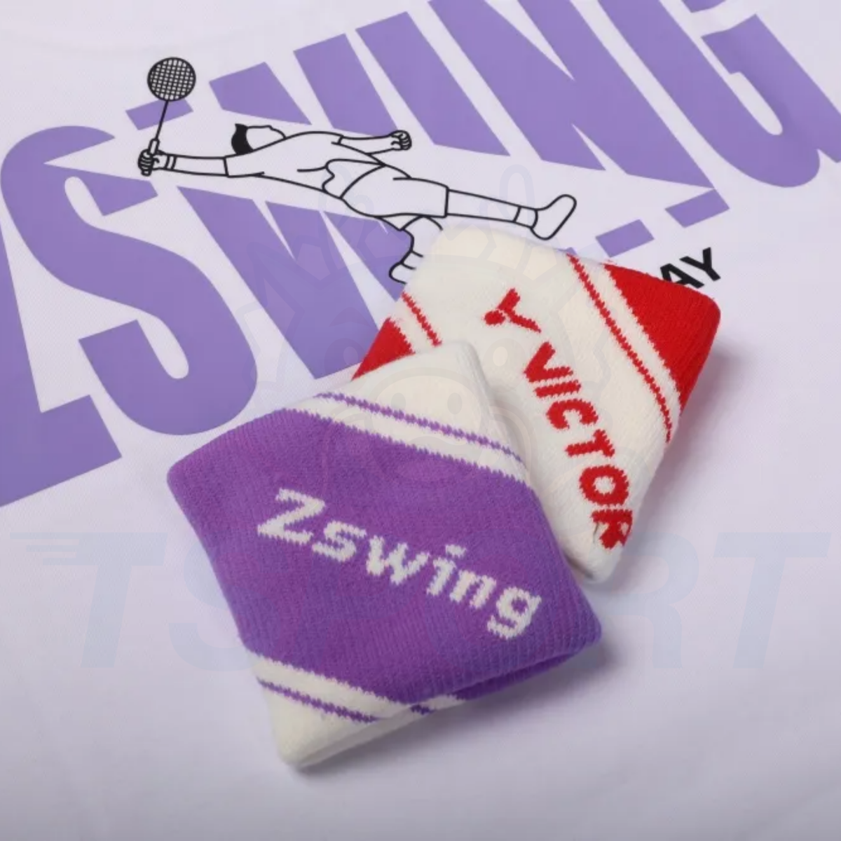 Victor x Zheng Si Wei Collection Wristband SP507ZSW-D - Red Ribbon