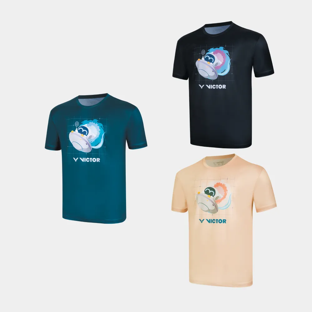 Victor Knitted T-shirt T-60025 C/B/I Tournament T-Shirt US Unisex