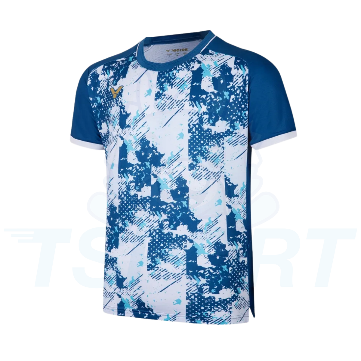 Victor Knitted Unisex T-Shirt T-65000 F - Azure