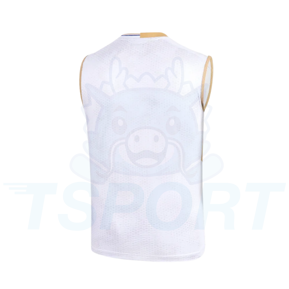 Victor x Lee Zii Jia Knitted Sleeveless T-Shirt T-65003 AW - White / Gold