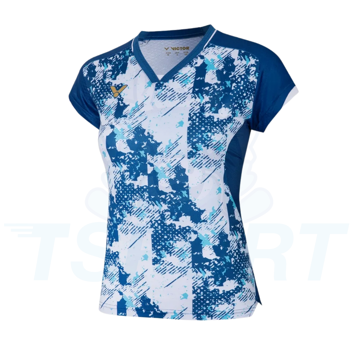 Victor Knitted Women T-Shirt T-66000 F - Azure