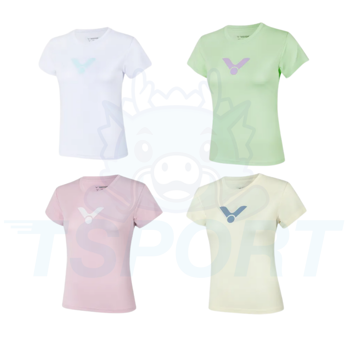 Victor Knitted Female T-Shirt T-66011 A - Bright White