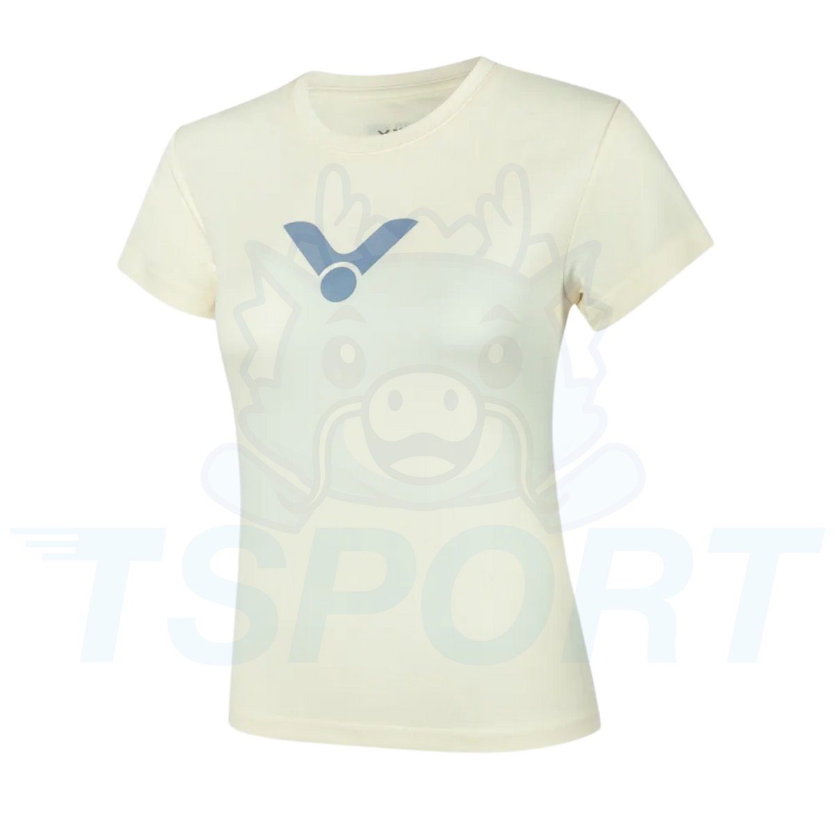 Victor Knitted Female T-Shirt T-66011 L - Cannoli Cream