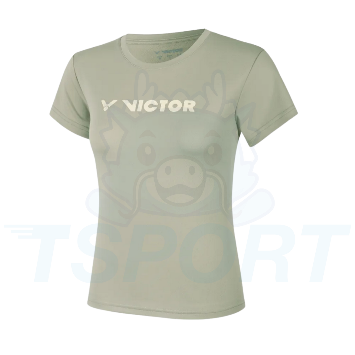 Victor Knitted Female T-Shirt T-66012 V - Spray Green