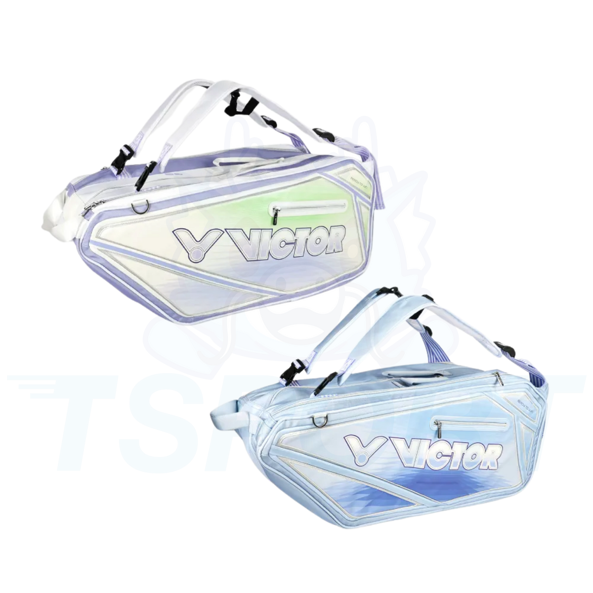 Victor 9-Piece Racket Bag BR9316-FM - Brillian Blue / Sky Blue
