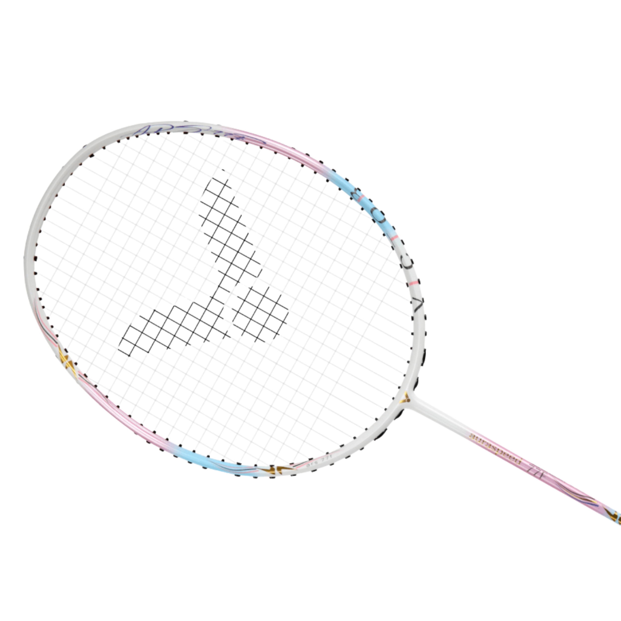 Victor Auraspeed 77F Badminton Racket - Light Pink / Blue