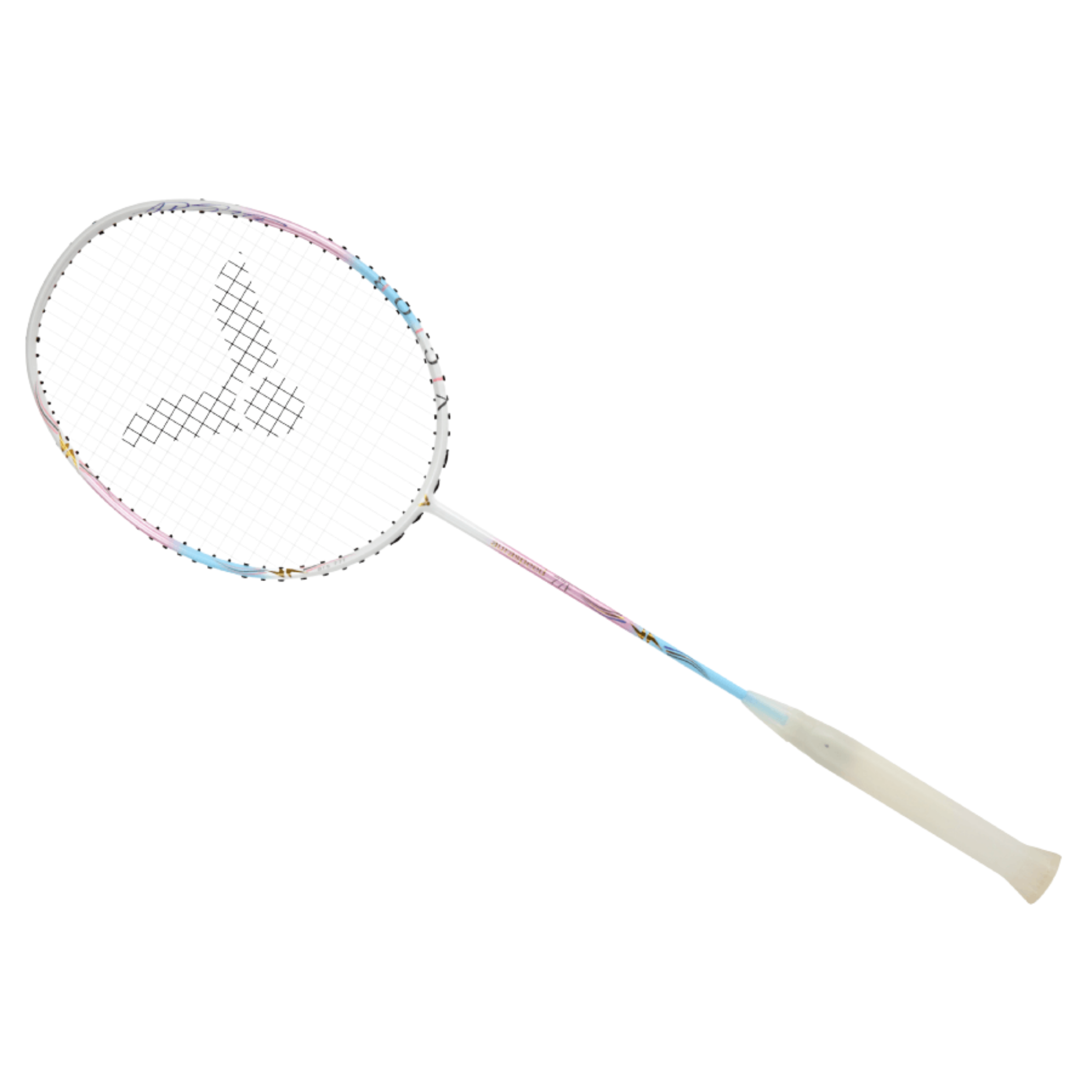 Victor Auraspeed 77F Badminton Racket - Light Pink / Blue