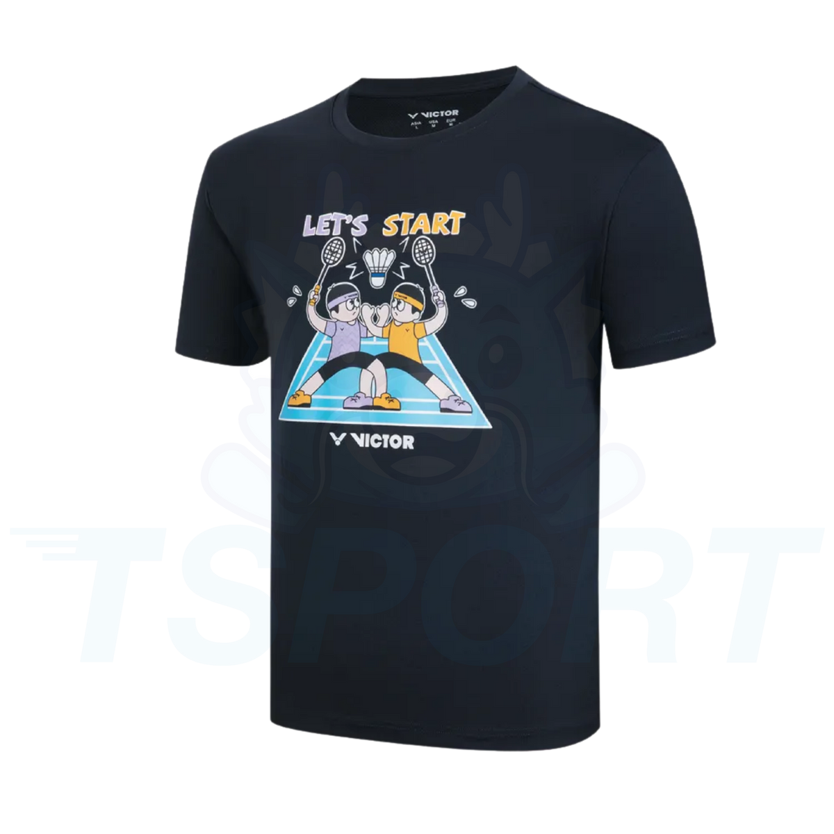 Victor Badminton Unisex Badminton T-Shirt T-60029-C - Black