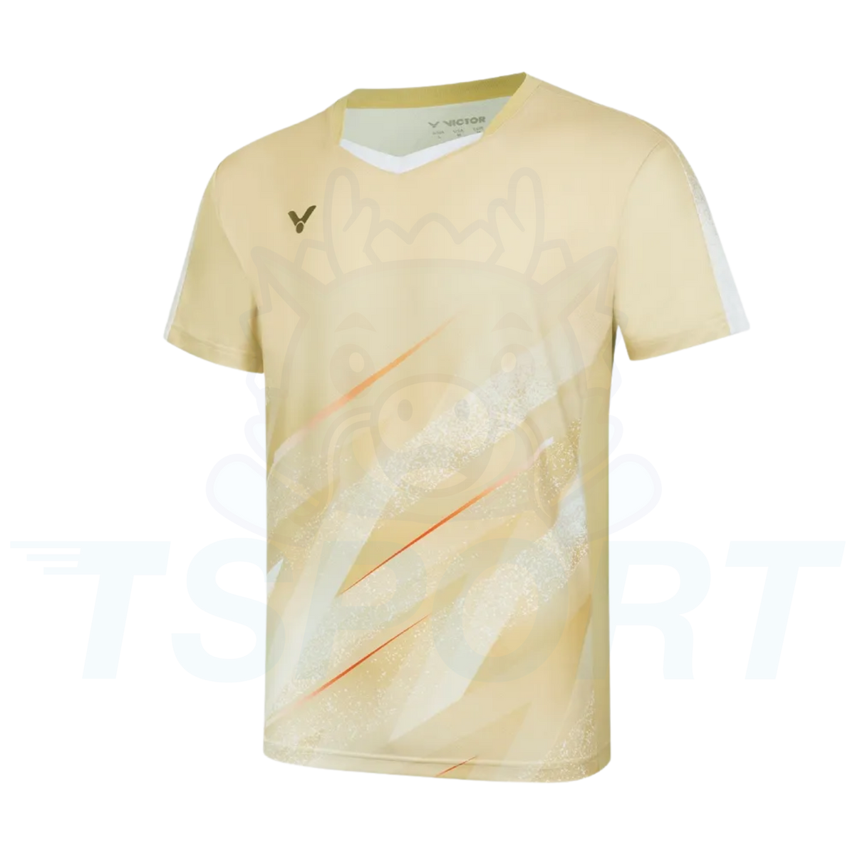 Victor Knitted T-shirt Tournament US Unisex T-60009-V - Almond Buff