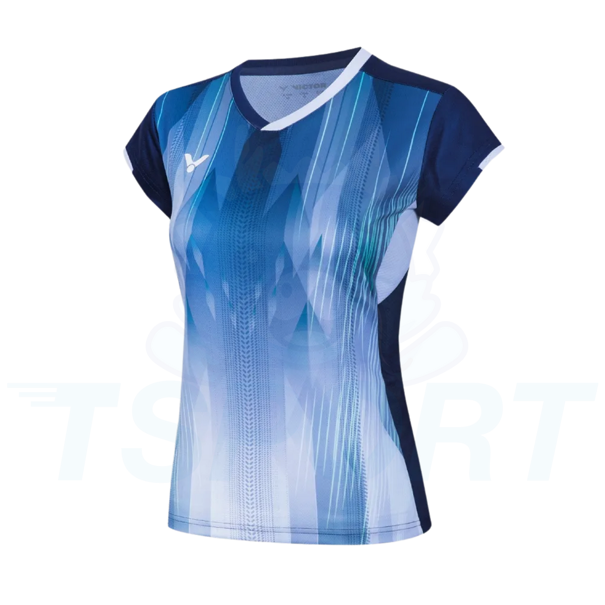 Victor Knitted T-shirt Tournament US Women T-61002TD-F - Medieval Blue