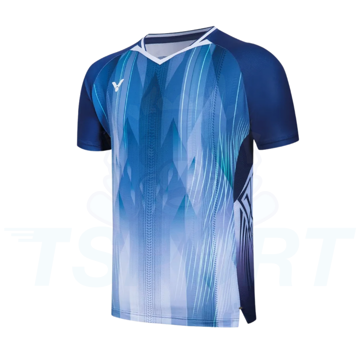 Victor Knitted Unisex Badminton T-Shirt T-60002-F - Medieval Blue