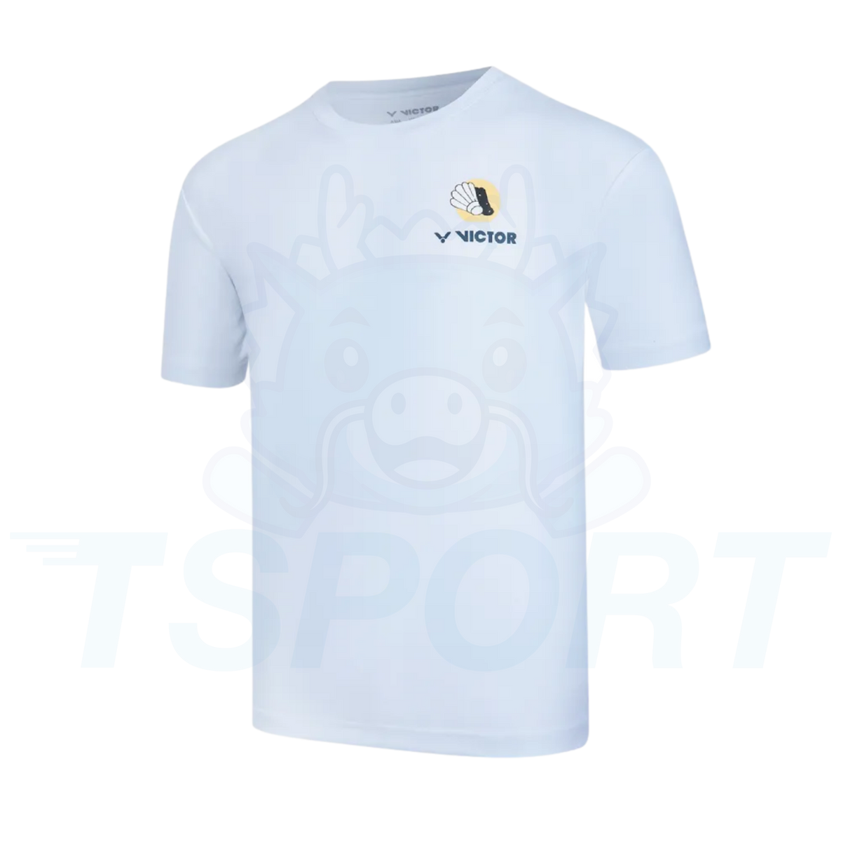 Victor Knitted Unisex Badminton T-Shirt T-60026-A - Milk