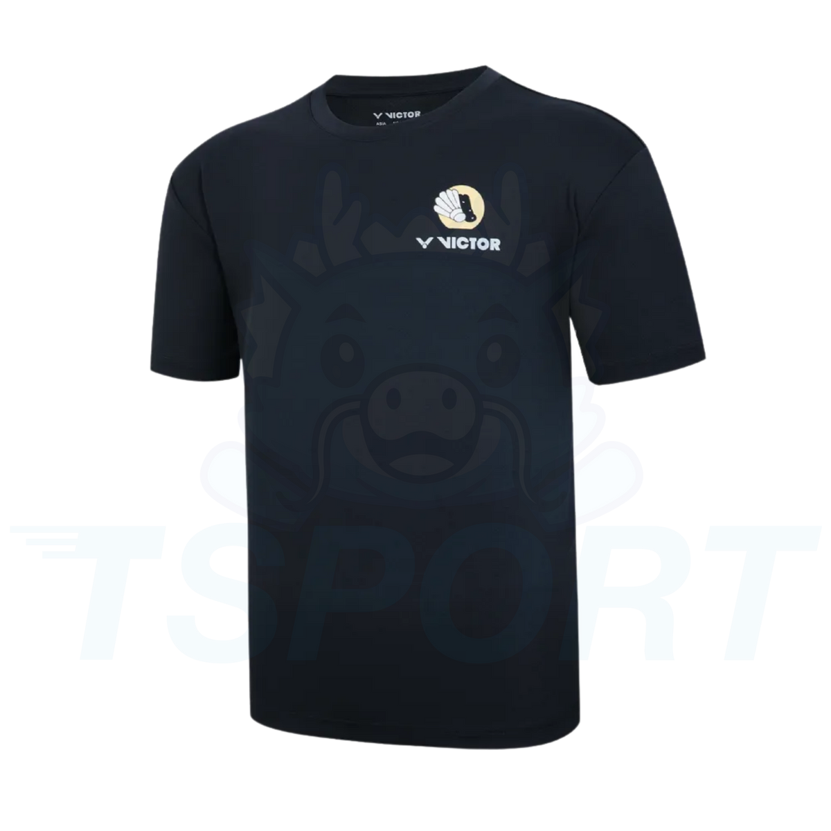 Victor Knitted Unisex Badminton T-Shirt T-60026-C - Black