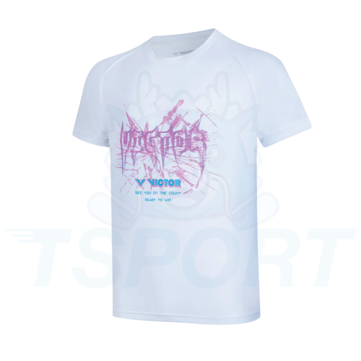Victor Knitted Unisex Badminton T-Shirt T-60030-A - Bright White