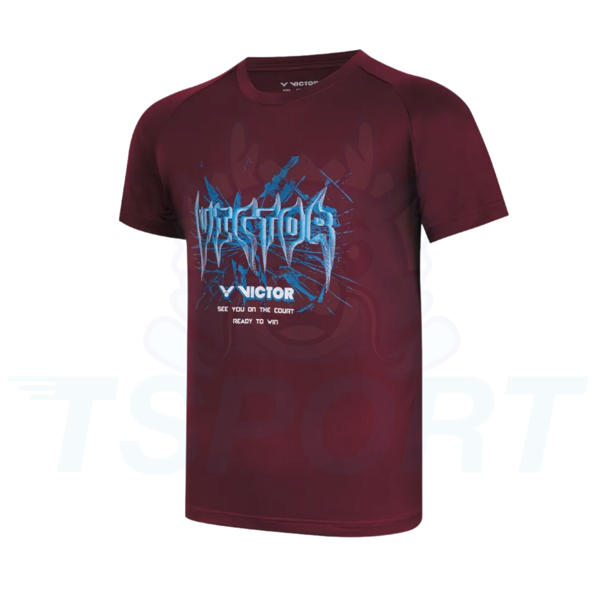 Victor Knitted Unisex Badminton T-Shirt T-60030-D - Tawny Port