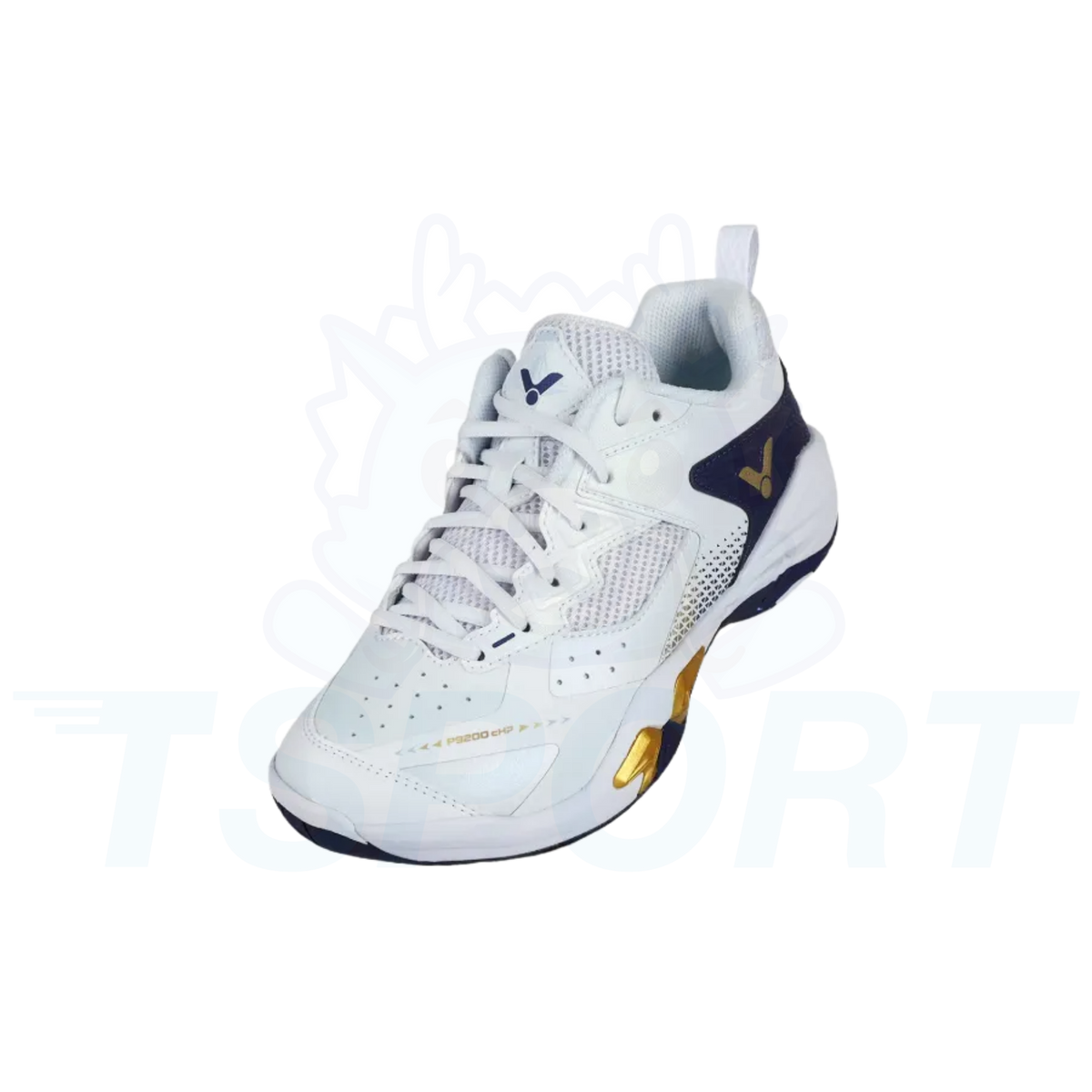 Victor P9200cHP AB Badminton Court Shoes - Bright White / Medieval Blue