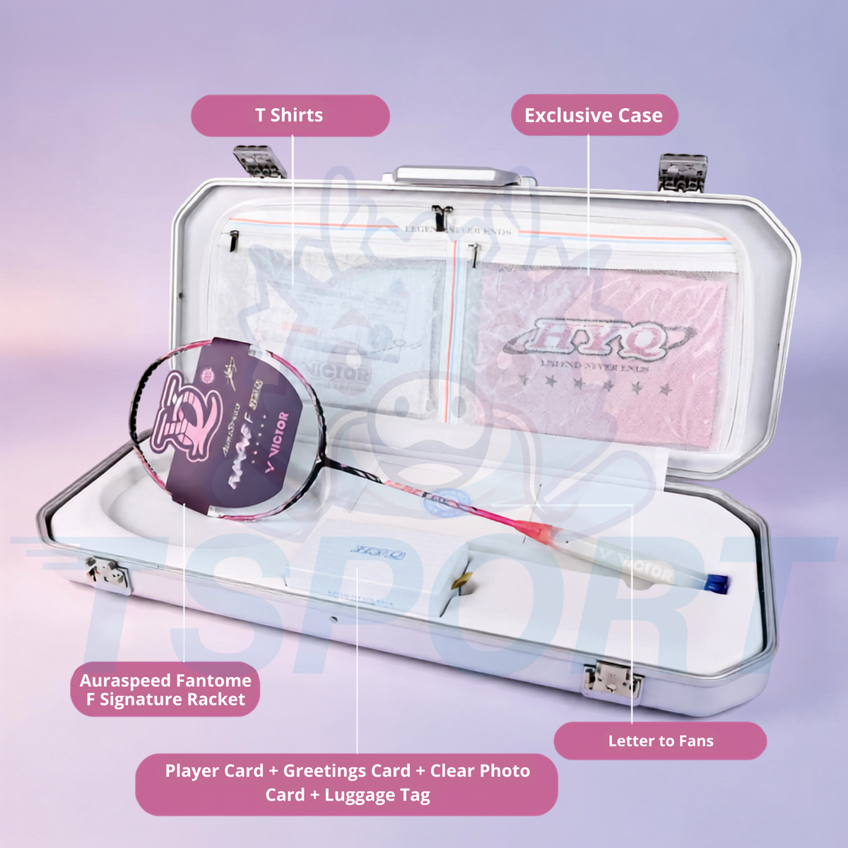 Victor x Huang Ya Qiong Collection 2.0 Auraspeed Fantome F Badminton Commemorative Gift Box