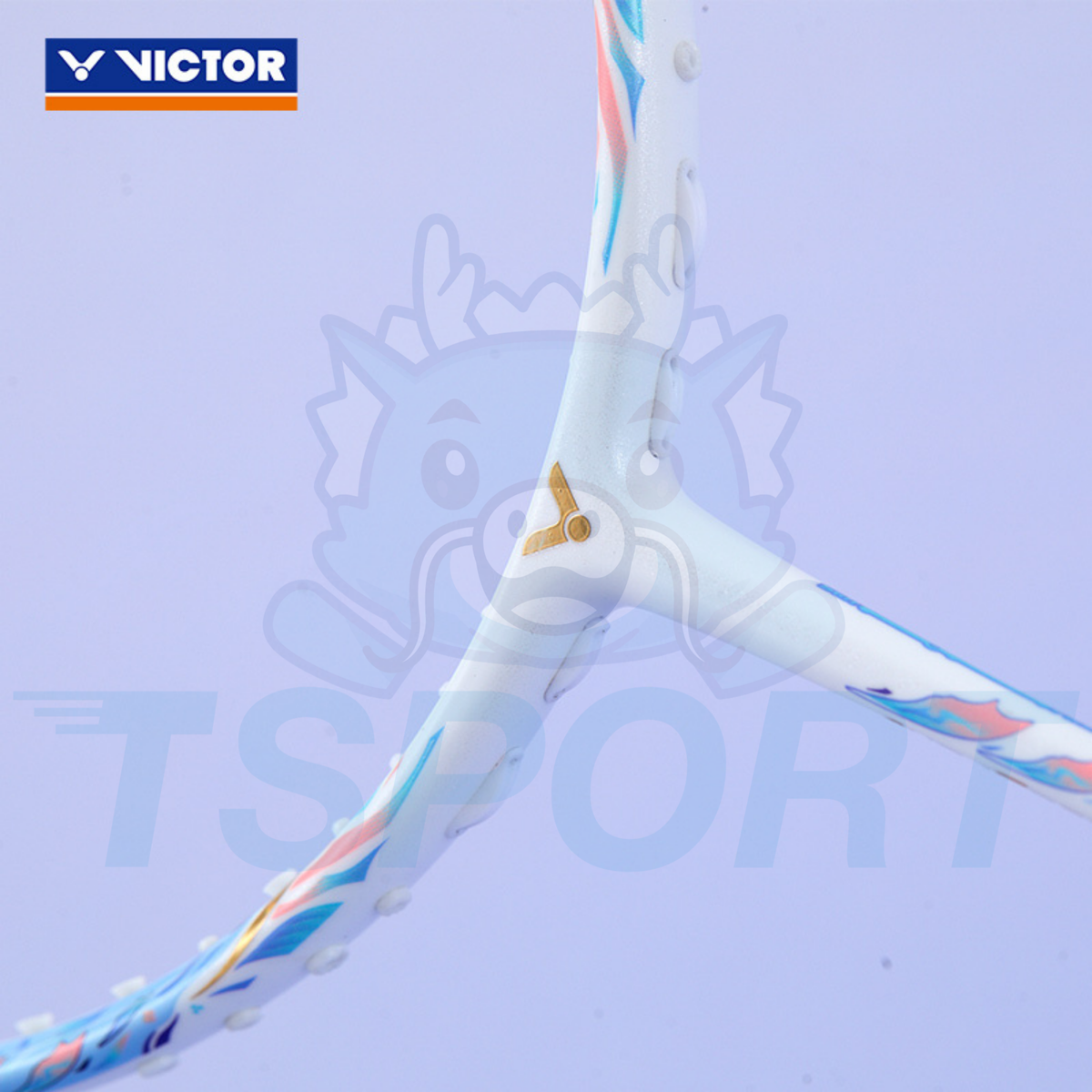 Victor x Huang Ya Qiong Collection 2.0 Auraspeed Fantome F Badminton Racket - Pearly White