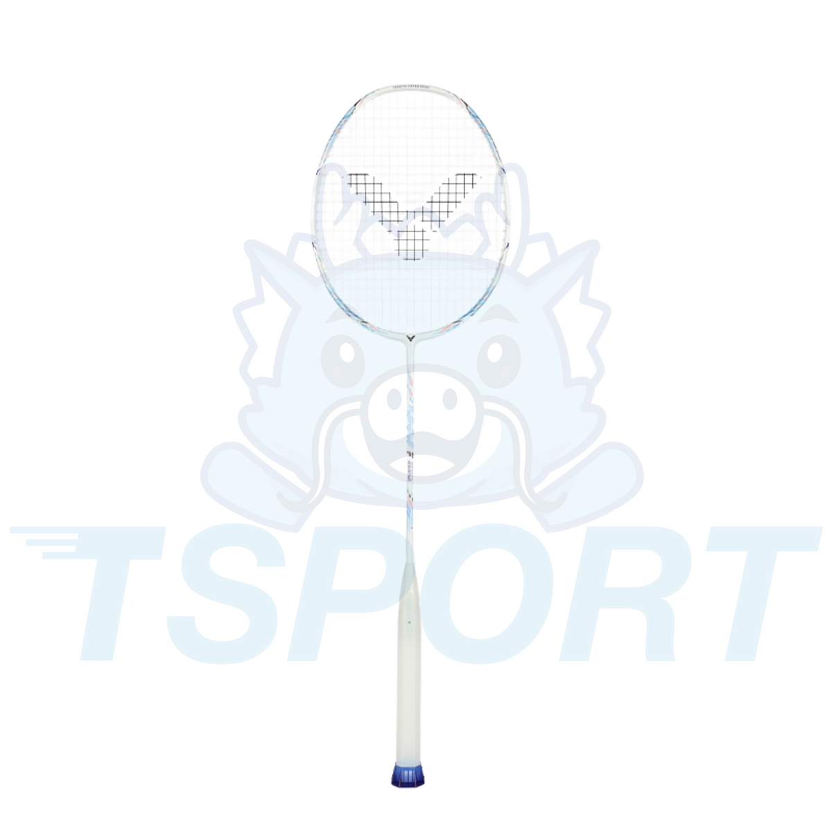 Victor x Huang Ya Qiong Collection 2.0 Auraspeed Fantome F Badminton Racket - Pearly White