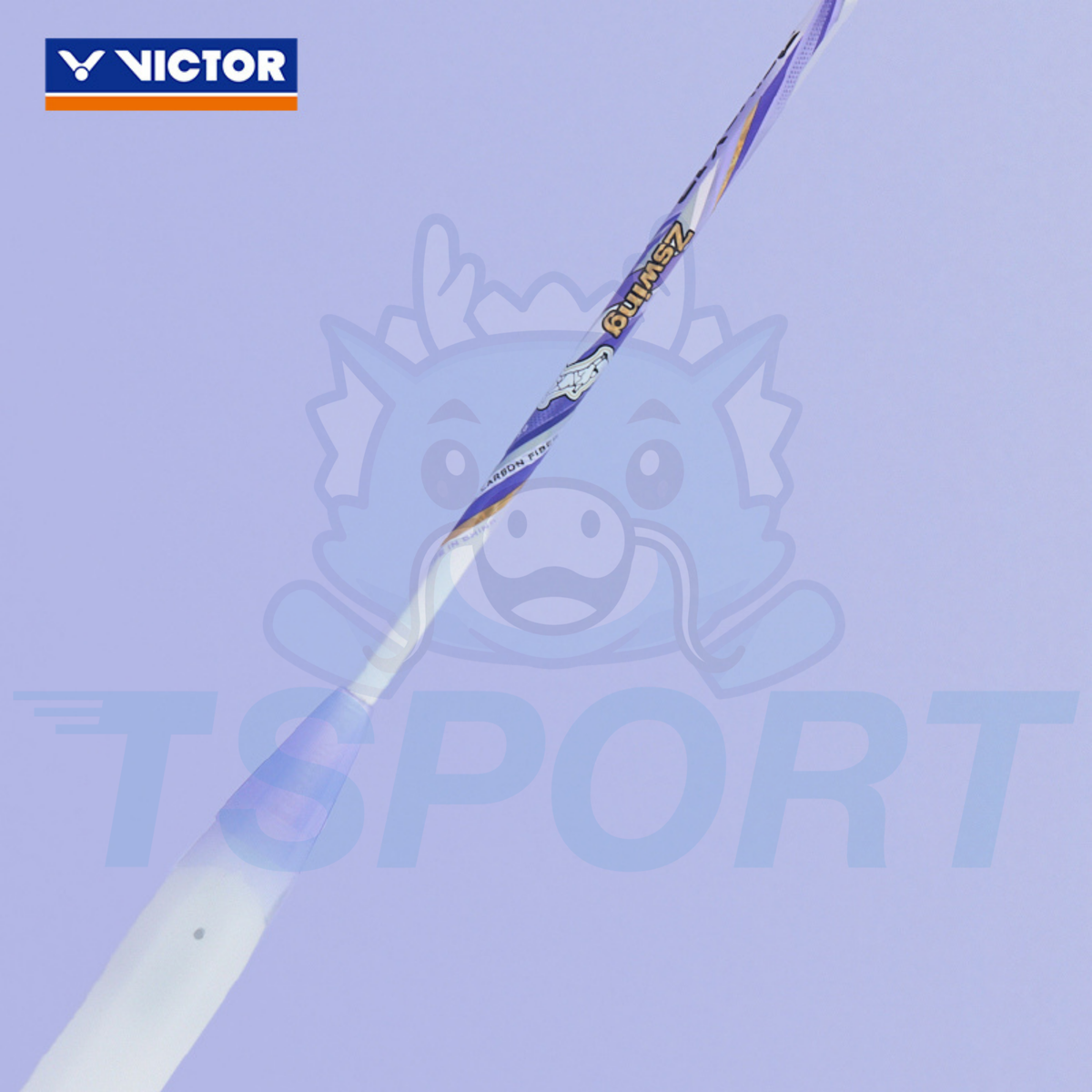 Victor x Zheng Si Wei Collection 2.0 DriveX 12 ZSW Badminton Racket - Pearl White