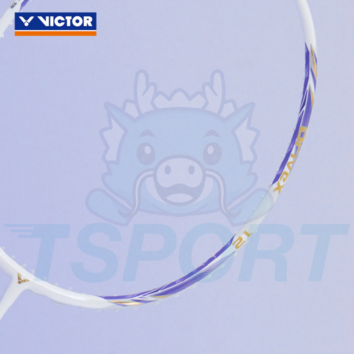 Victor x Zheng Si Wei Collection 2.0 DriveX 12 ZSW Badminton Racket - Pearl White