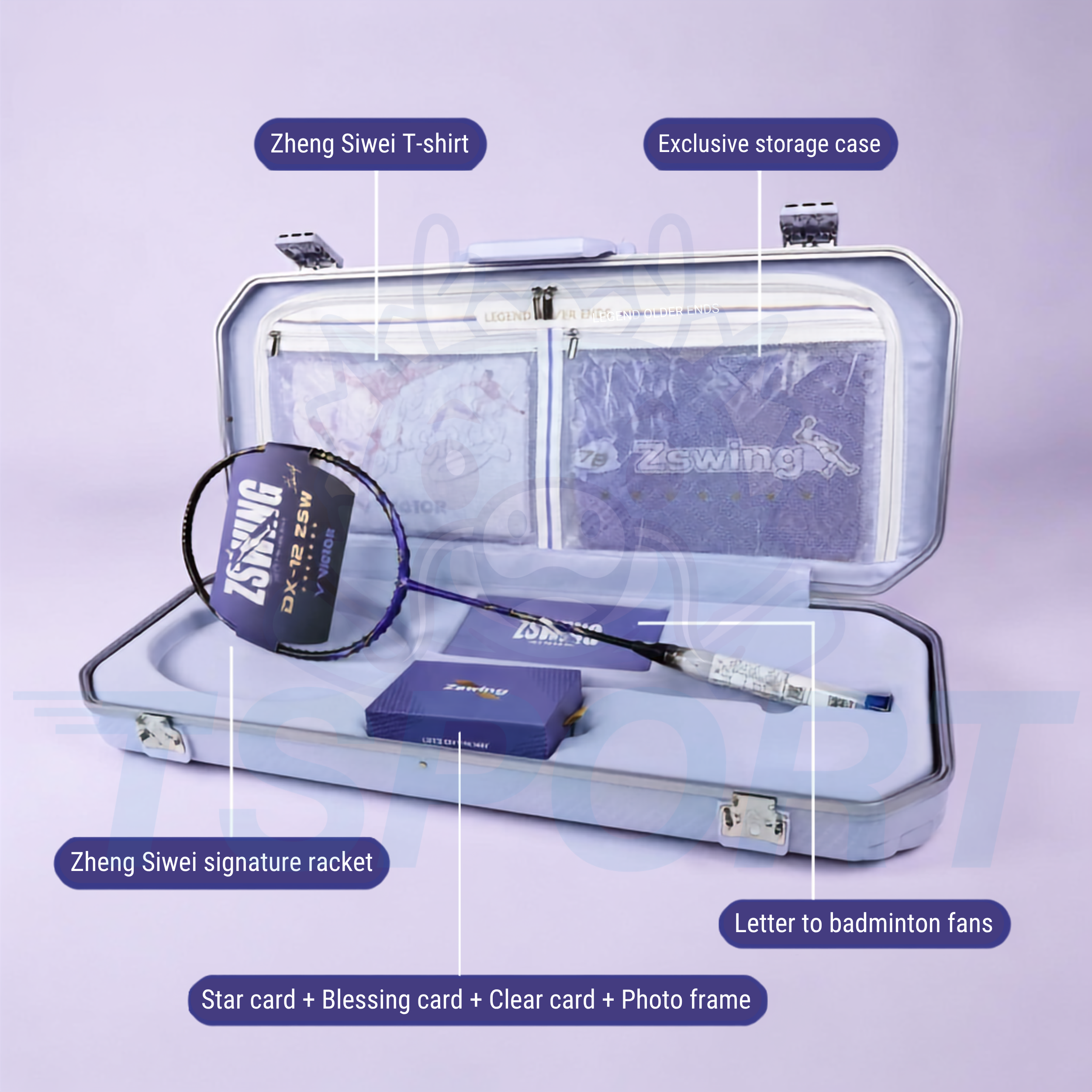 Victor x Zheng Si Wei ZSWing Collection 2.0 DriveX 12 Badminton Commemorative Gift Box