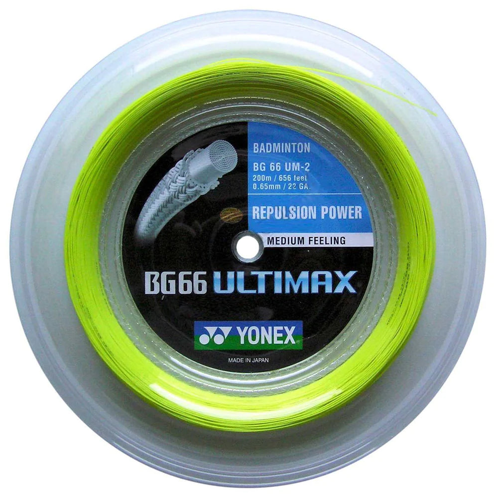 Yonex BG-66 Ultimax Badminton String [200m Reel] (BG66 UM-2)