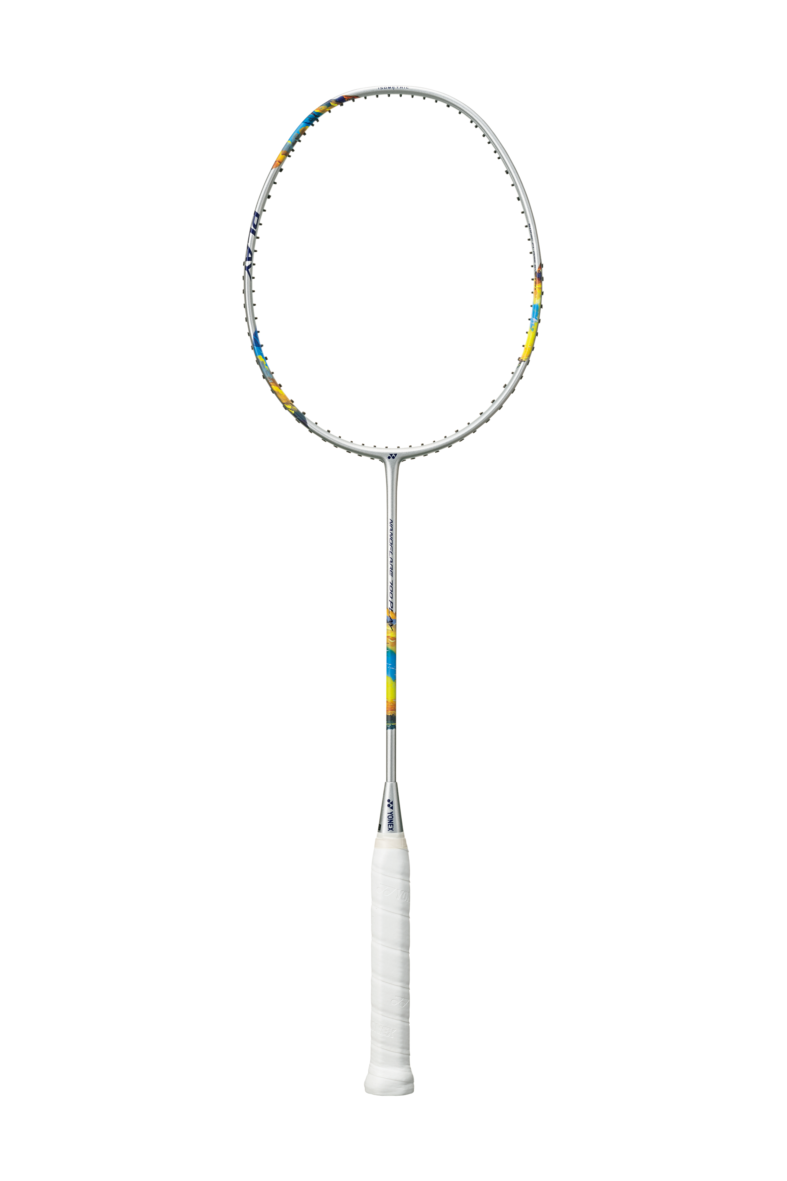 Yonex Nanoflare 700 Play Badminton Racket - Pre Strung - Silver / SkyBlue