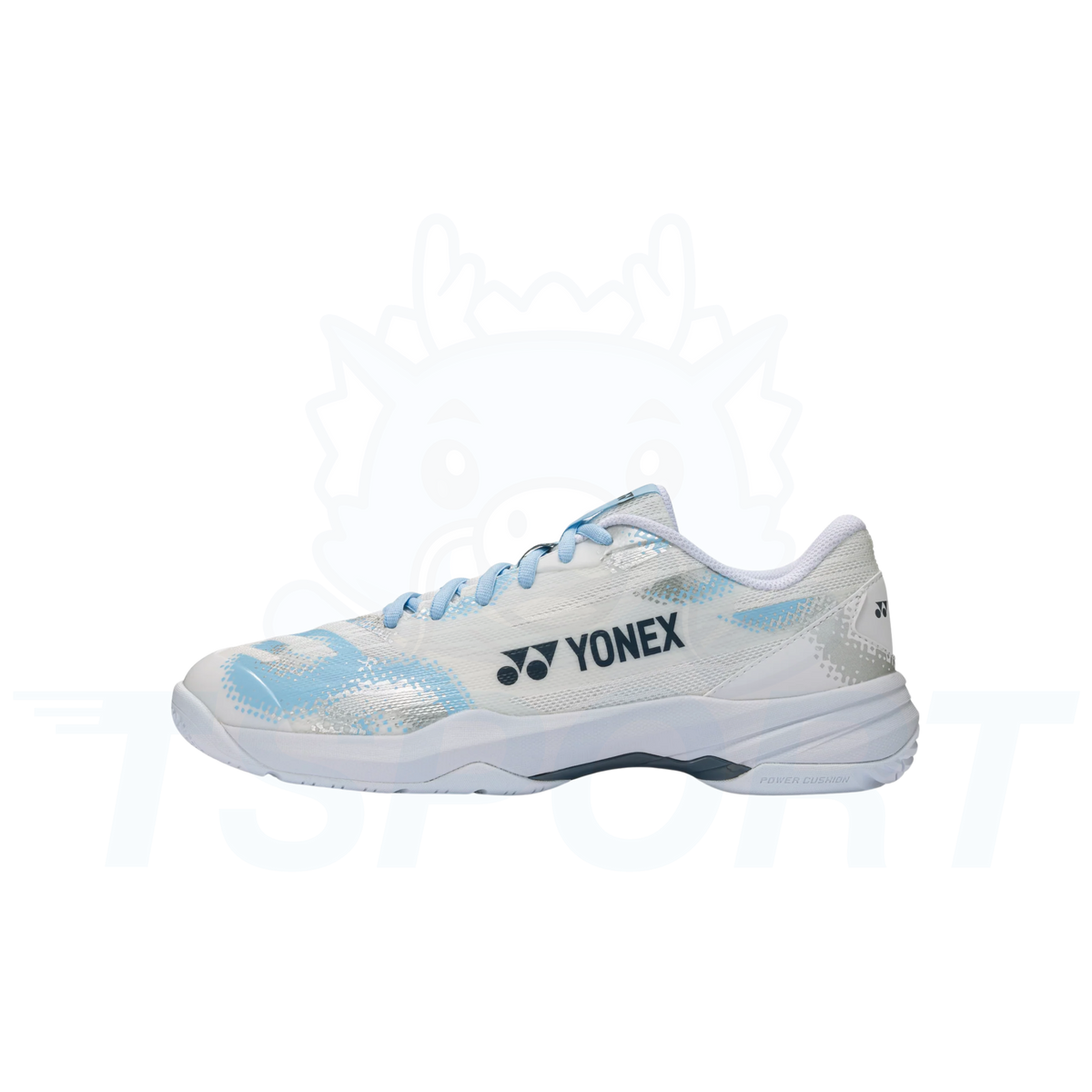 Yonex Power Cushion Cascade Accel Wide (2nd Gen) Unisex Badminton Shoes - White / Light Blue