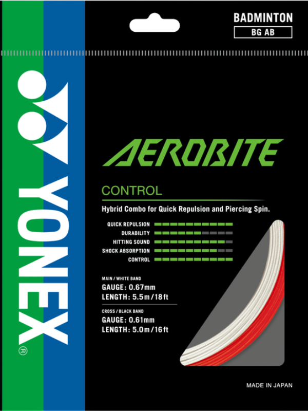 Yonex AEROBITE Badminton String - 10m Set