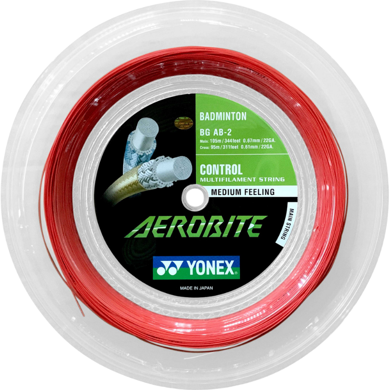 Yonex AEROBITE Badminton String - 200mm Reel