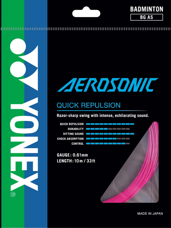 Yonex AEROSONIC Badminton String - 10m Pack